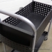 Black Metal Rolling Mail File Cart